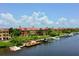 Stunning waterfront property with boat docks and community gathering space at 2717 Via Cipriani # 622B, Clearwater, FL 33764