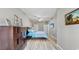 Main bedroom with a bed, dresser, and light walls at 2717 Via Cipriani # 622B, Clearwater, FL 33764