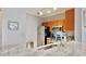 Modern kitchen with granite countertops and stainless steel appliances at 2717 Via Cipriani # 622B, Clearwater, FL 33764