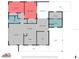 Detailed floor plan of the house showing the layout of rooms and features at 1802 E Hamilton Ave, Tampa, FL 33610
