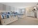 Two twin beds with white frame in a spacious bedroom at 19725 Gulf Blvd # 20, Indian Shores, FL 33785
