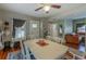 Open concept dining room with view into living area and kitchen at 615 Grove N St, St Petersburg, FL 33701