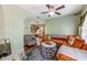 Comfortable living room with sectional sofa and access to dining area at 615 Grove N St, St Petersburg, FL 33701
