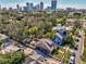 Aerial view of the house and surrounding area at 615 Grove N St, St Petersburg, FL 33701