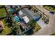 House with pool and boat, viewed from above at 13191 92Nd Ave, Seminole, FL 33776
