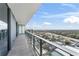 Spacious balcony with city and water views at 2912 W Santiago St # 1901, Tampa, FL 33629