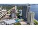 Aerial view of high rise building with tennis courts at 2912 W Santiago St # 1901, Tampa, FL 33629