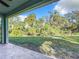 Covered patio with view of lush green landscape at 5009 Clover Mist Dr, Apollo Beach, FL 33572