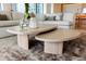 Unique coffee table set in a modern living room at 1000 Water St # 1103, Tampa, FL 33602