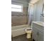 Clean bathroom with vanity, shower, and tile flooring at 5323 Carlton Rd, New Port Richey, FL 34652