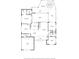 Detailed floor plan showcasing the layout of the home, including the bedrooms, kitchen, and living spaces at 165 4Th N Ave, Tierra Verde, FL 33715