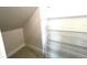 Attic closet with metal shelving at 31895 Anchor Point Dr, Wesley Chapel, FL 33545