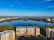 Aerial view highlighting the community's waterfront position and surrounding landscape at 6495 Shoreline Dr # 8502, St Petersburg, FL 33708