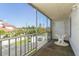 Screened balcony with parking lot view at 12760 Indian Rocks Rd # 1071, Largo, FL 33774
