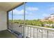 Balcony view of parking lot and partial water view at 12760 Indian Rocks Rd # 1071, Largo, FL 33774