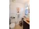 Clean bathroom with updated vanity and shower at 10931 Clara Ln, St Petersburg, FL 33708
