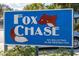 Fox Chase community sign, indicating deed-restricted property at 2101 Fox Chase Blvd # 106, Palm Harbor, FL 34683