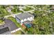 Two-story house with pool and screened enclosure, nice backyard, located in a quiet residential neighborhood at 8378 Gibralter St, Spring Hill, FL 34608