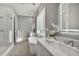 Spa-like bathroom with a freestanding tub, walk-in shower, and modern design at 2921 Sanchez St, Tampa, FL 33605