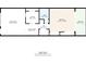 Floor plan showing a living room, bedroom, kitchen, bathroom, and balcony at 1012 Pearce Dr # 209, Clearwater, FL 33764