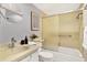 Clean bathroom with shower/tub combo and vanity at 1012 Pearce Dr # 209, Clearwater, FL 33764