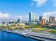 Stunning aerial view of Tampa's waterfront, featuring a beautiful park and cityscape at 1020 85Th N Ave # 223, St Petersburg, FL 33702