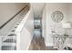 Spacious entryway with staircase, hardwood floors, and access to living room at 339 55Th Ave, St Pete Beach, FL 33706