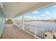 Covered balcony offering scenic water and city views at 339 55Th Ave, St Pete Beach, FL 33706