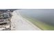 Aerial view of beach with white sand and oceanfront buildings at 339 55Th Ave, St Pete Beach, FL 33706