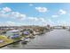 Wide aerial view of the house and surrounding waterfront area at 339 55Th Ave, St Pete Beach, FL 33706