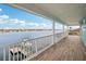 Spacious balcony with stunning water views and private dock access at 339 55Th Ave, St Pete Beach, FL 33706