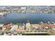 Aerial view showcasing waterfront property location at 339 55Th Ave, St Pete Beach, FL 33706