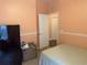 Bedroom with a double bed and built-in closet at 6812 Aramon Ct, Wesley Chapel, FL 33545