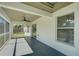 Spacious screened porch with view of backyard at 3776 Junction St, North Port, FL 34288