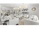 Bright living room with comfortable seating and a modern fireplace at 8414 Dunham Station Dr, Tampa, FL 33647