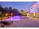 Luxury pool with spa and fire pit, perfect for entertaining at 8414 Dunham Station Dr, Tampa, FL 33647