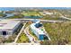 Aerial view showing building location near water and highway at 3315 58Th S Ave # 309, St Petersburg, FL 33712