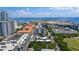 Aerial view of waterfront community featuring modern buildings and lush green spaces at 470 3Rd S St # 314, St Petersburg, FL 33701