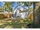 Charming home with a spacious backyard, partially fenced, and mature trees at 1106 W La Salle St, Tampa, FL 33607