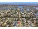 Aerial view showing home's location in a waterfront community at 901 38Th Ne Ave, St Petersburg, FL 33704