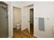 Bathroom with shower, toilet and linen closet at 6575 99Th N Way # 22201, St Petersburg, FL 33708