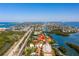 Aerial view of waterfront property and surrounding area at 1515 Pinellas Bayway S # B28, Tierra Verde, FL 33715