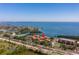 Aerial view shows condo community near waterfront at 1515 Pinellas Bayway S # B28, Tierra Verde, FL 33715
