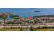 Aerial view of the community near the water at 1515 Pinellas Bayway S # B28, Tierra Verde, FL 33715