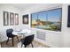 Small dining area with a table for two and a waterfront view at 1515 Pinellas Bayway S # B28, Tierra Verde, FL 33715