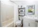Updated bathroom with tub and shower combination at 1515 Pinellas Bayway S # B28, Tierra Verde, FL 33715