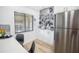 Kitchen with stainless steel appliances and a pot rack at 1515 Pinellas Bayway S # B28, Tierra Verde, FL 33715