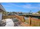 Wooden deck overlooking waterfront houses and boat docks at 5346 Quist Dr, Port Richey, FL 34668