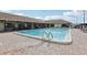 Refreshing community swimming pool with lounge chairs at 3121 Briar St, Wesley Chapel, FL 33543