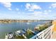 Stunning view of the marina and waterfront from a balcony at 120 Brightwater Dr # 2, Clearwater Beach, FL 33767